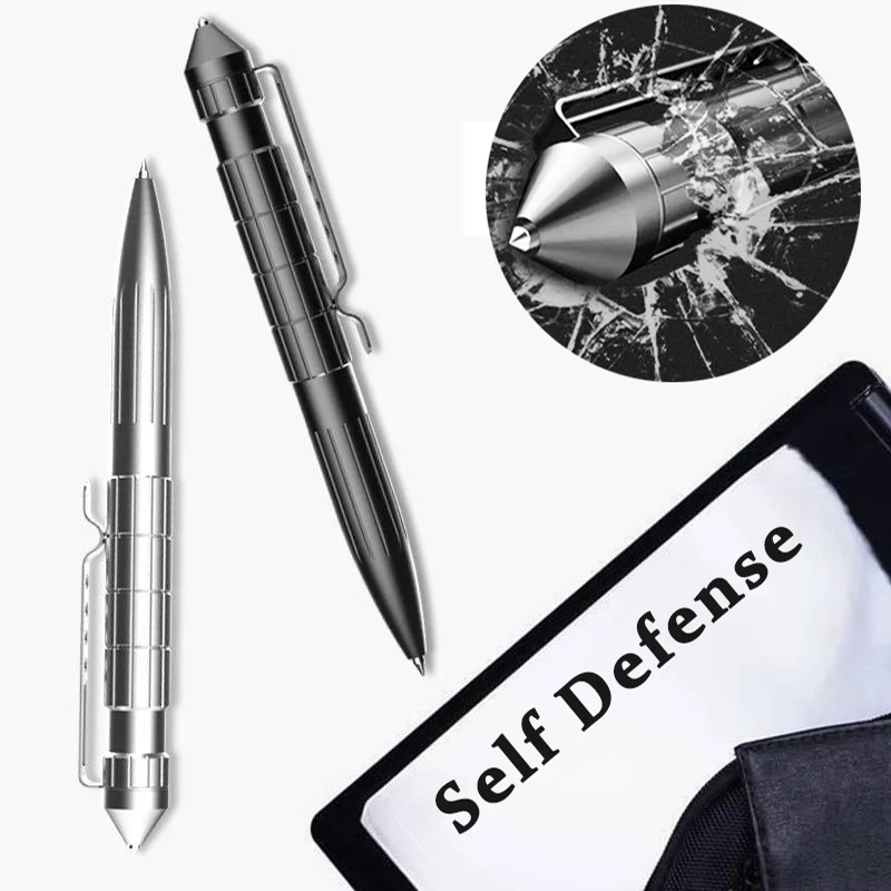 Self Defense Woman Tactical Pen Aluminum Alloy Ball Window Breaker Broken Glass Protection Weapons Survival Accessories | Безопасность и