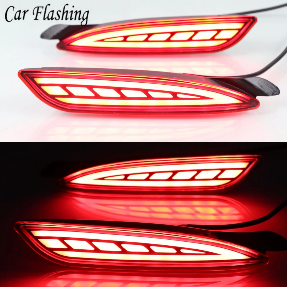 

2PCS For Mazda 6 Mazda6 Atenza 2019 2020 Car LED Rear Fog Lamp Brake Light Dynamic Turn Signal Light Bumper Lamp