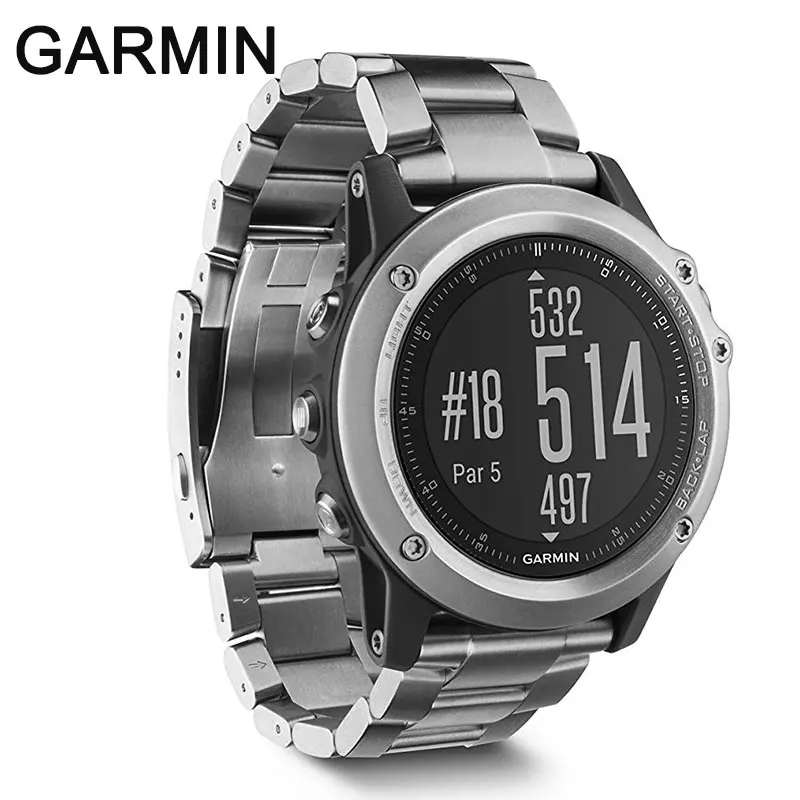 Спортивные часы GARMIN fenix 3 с GPS фитнес трекер для активного отдыха бега гор плавания