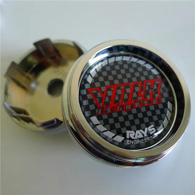 4 stücke Rays Nabendeckel 60mm VOLK RACING Auto Rad Abzeichen Kappe Abdeckung