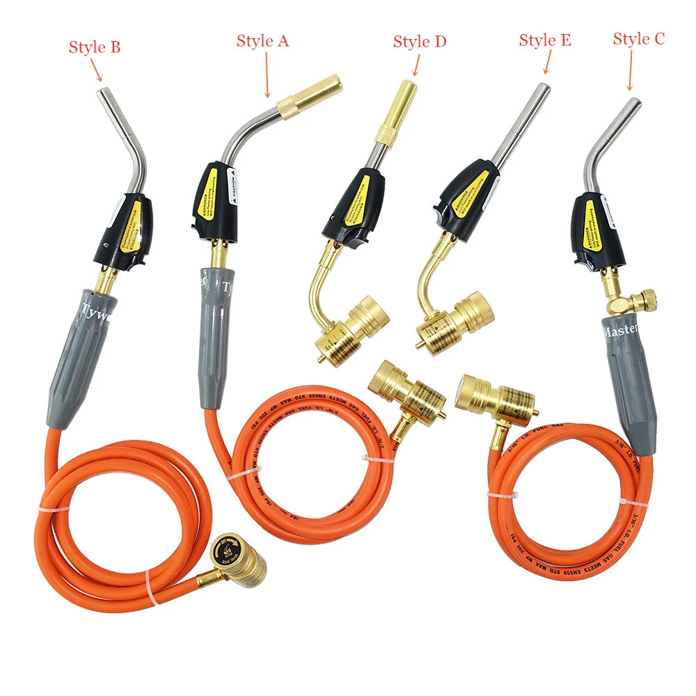 Mapp Torch Gas Welding Piezo Ignition Flame Brazing Tool 1.5m Hose