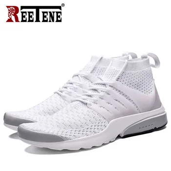 

REETENE Fashion High Top Men Sneakers Soft Lightweight Sports Male Shoes Breathable Mesh Shoes High Quality Trend Casual Shoes