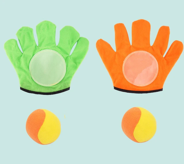 1 Set Kids Sucker Sticky Ball Toy Outdoor Sports Catch Ball Game Set Throw And Catch Parent-Child Interactive Outdoor Toys GYH 6
