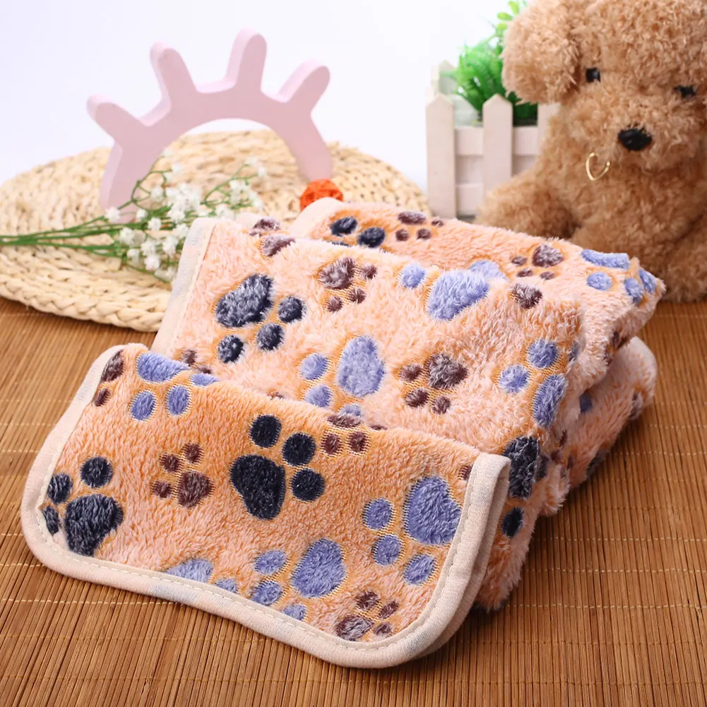 Blanket Coral Velvet Dog Cat Bed Cushion Pad Mat Pet Supplies Kennel