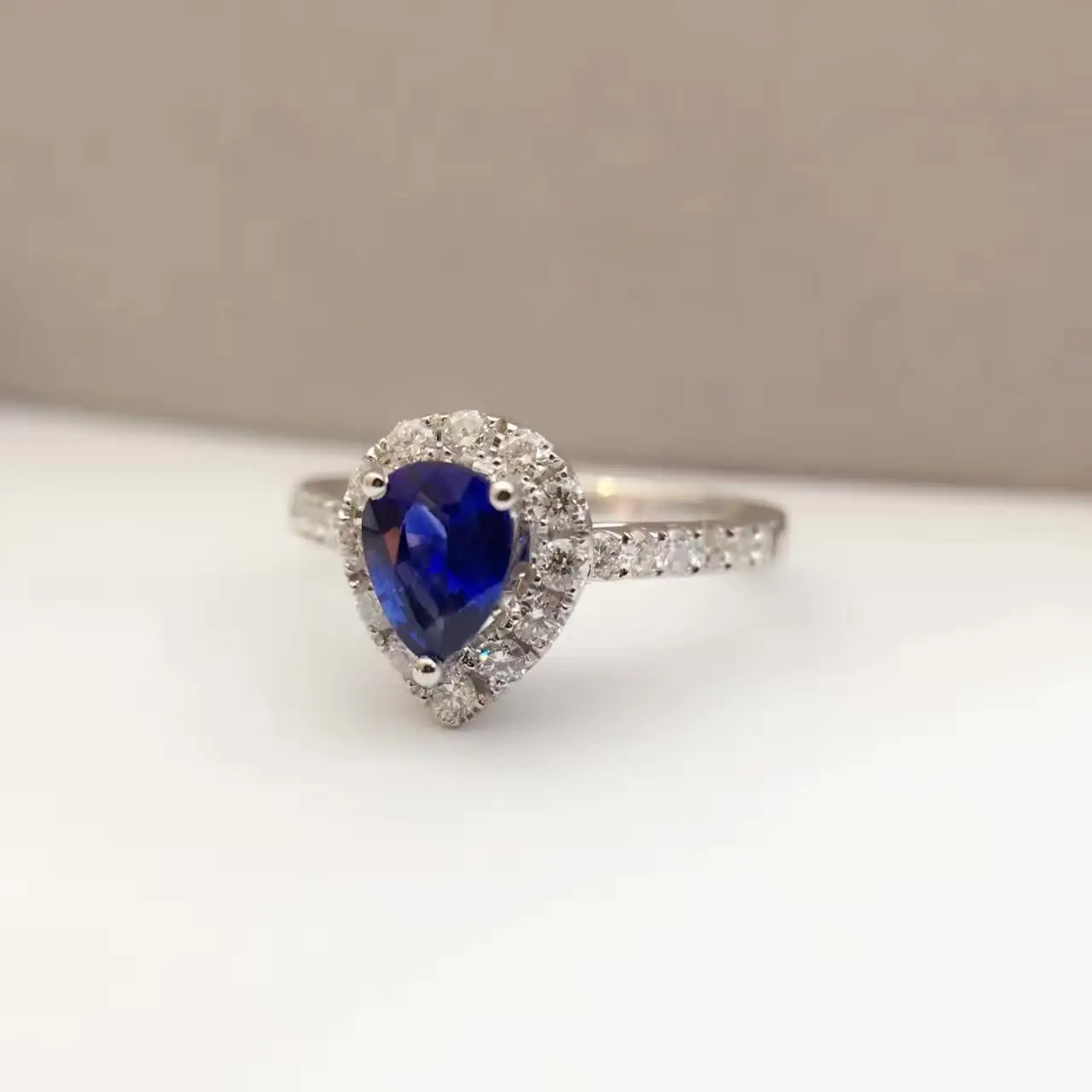 0.654ct+ 0.402ct 18K золото натуральный сапфир женское кольцо с алмазной установкой новое Изысканное Украшение на свадьбу обручальное кольцо