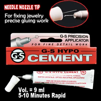 

Hardcover 9ml G-s Hypo Cement Precision Applicator Adhesive Glue For Gluing Fix Jewelry Crafts Crystal Rhinestone Clear Gel