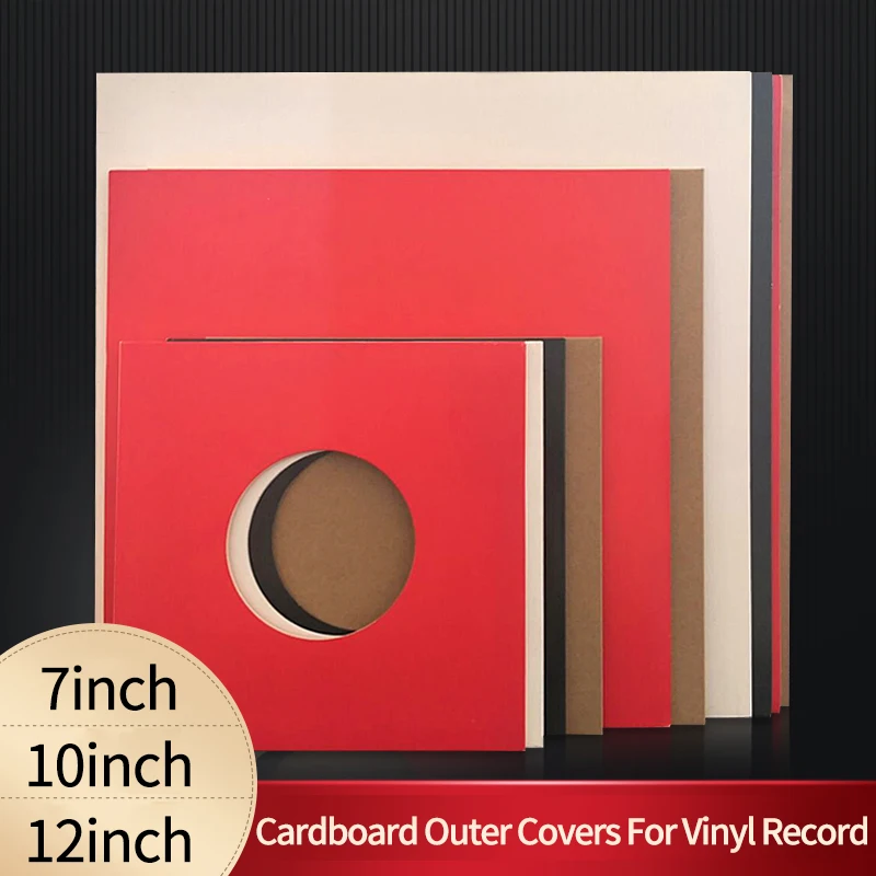 

10PCS Hard Cardboard Outer Cover Sleeves Jackets for 12 inch LP 10 inch 7 inch Record