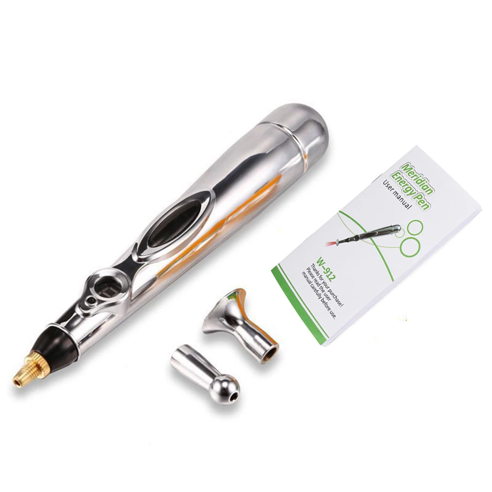 Электронная ручка для иглоукалывания, электрическая меридианская лазерная терапия, лечебная Массажная ручка меридиан, энергетическая ручка, облегчающая боль, инструменты, массажный инструмент