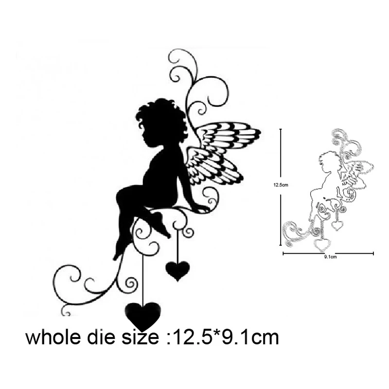 

2021 New Christmas elf Ornament Metal Cutting Dies for Stencils dies Scrapbooking dies Embossing Die Cut Cards Making Craft dies