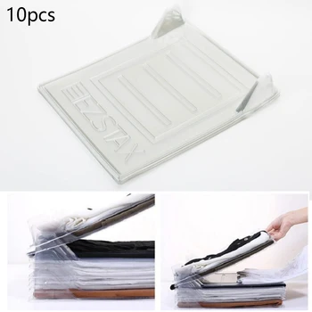 

Creative 10 Layer Fast Clothes Fold Board Clothes Organization System Shirt Folder Travel Closet Drawer Stack Closet Organizer