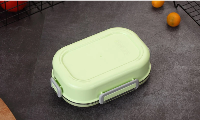 Японская переносная коробка для ланча для детской школы 304 из нержавеющей стали Bento Box кухня Герметичный пищевой контейнер коробка для еды