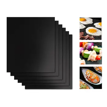 

1pc Non-Stick BBQ Grill Mat 40 X 50cm Reusable Baking Mat Cooking Oven Sheet Heat Resistance Easily Cleaned Kitchen For Party