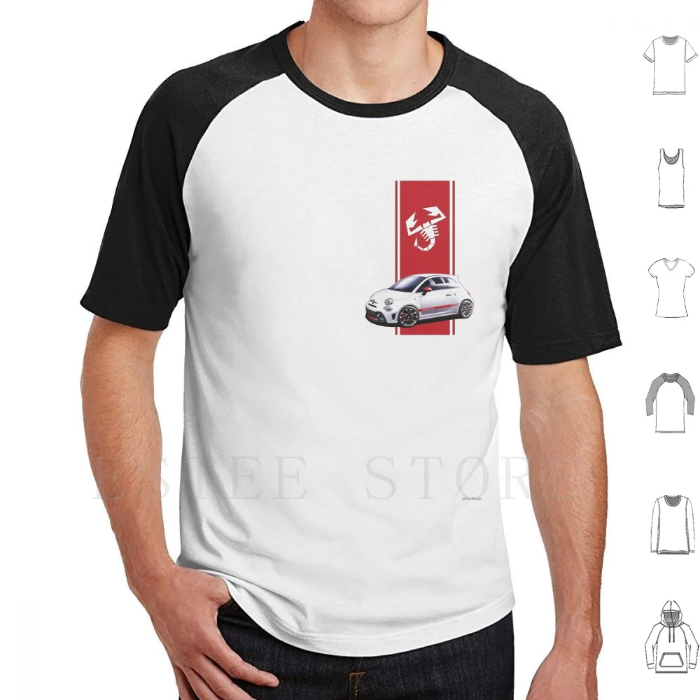 Abarth Series 4 595 Competizione T Shirt Uomo Cotone 6Xl Abarth 595 Competizione Fiat Scorpion Abarth 595