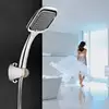 Large Rainfall Hand Shower Hand Held Rainfall High Pressure Shower Head Set Bathroom Faucet with 1.5m Shower Hose Accessories ► Photo 1/6