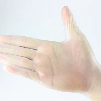 

50 Pcs Disposable Transparent Nitrile Gloves Latex Industrial Rubber Gloves Household Wear Resistance Cleaning Glove