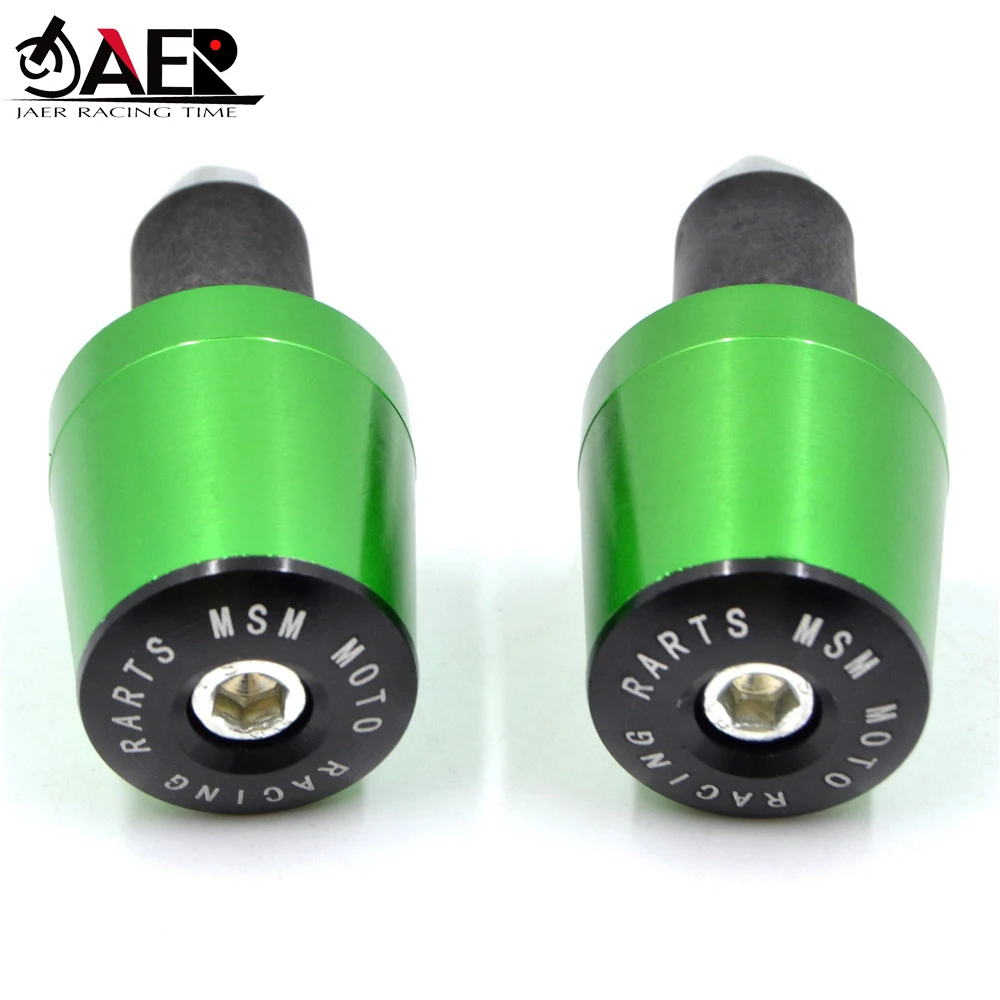

JAER CNC 22mm Grips Bar Ends Motorcycle Handle Bar Grips Ends Motorbike Grips Bar Handle Cap for Kawasaki Z750 Z800 Z1000 ER6N
