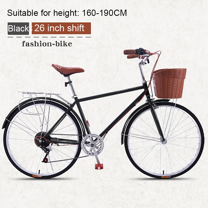 Ultimate Shift Road Bike 26 inch Retro Variable Speed Light Bicycle Commuter Vintage Adult Student Men And Women Selling - Color: Ultimate Shift