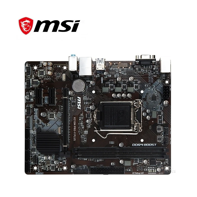 Для MSI H310M PRO V PLUS материнская плата разъем AM4 DDR4 для Intel USB3.0 оригинальная настольная