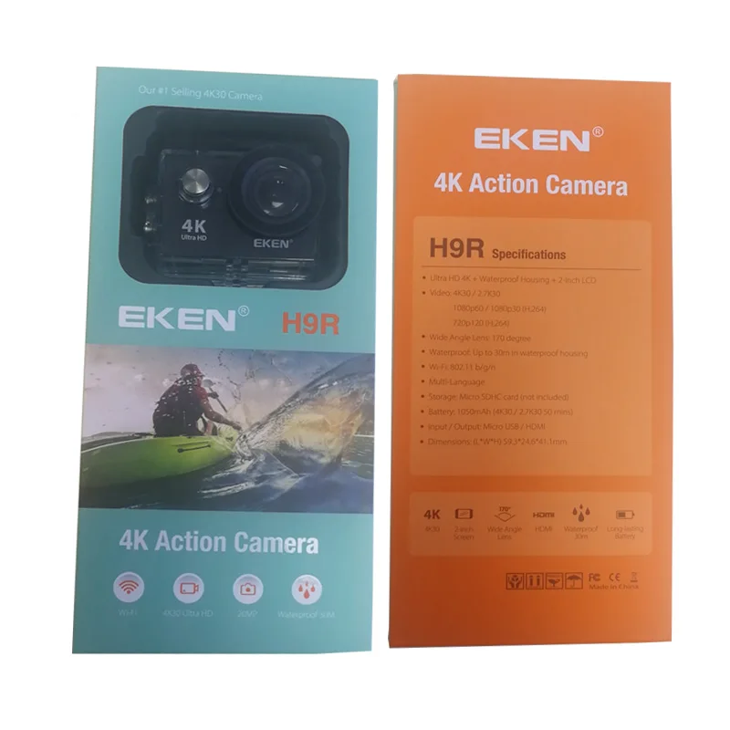 Оригинальная EKEN H9R с пультом дистанционного управления Ultra HD 4K WiFi HDMI 1080P 2 0 LCD 170D pro