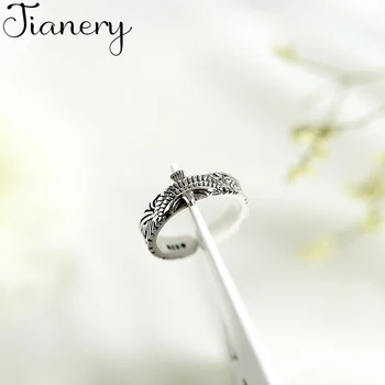 

JIANERY Luxury Brand 925 Sterling Silver Eagle Rings For Women Lover Girls Gifts Bridal Wedding Jewelry 2019