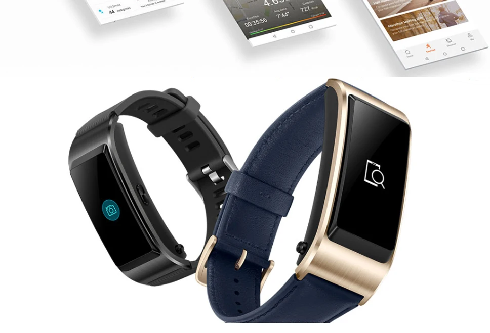 Huawei talkband B5Fitness Tracke Smart Band светодиодный экран вызова громкой связи Поддержка гарнитуры функция-Черная спортивная версия