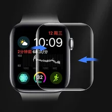 9D полностью изогнутое мягкое закаленное стекло для Apple Watch 38, 40, 42, 44 мм, защита экрана на ремне i Watch 5, защитная стеклянная пленка