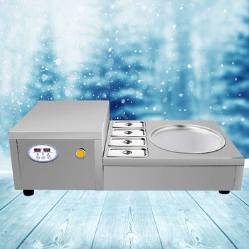 

Thai style stainless steel hard frying ice cream maker yogurt machine with defrost function fried ice cream machine