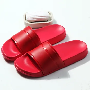 

2020 New Hot Summer Men Slippers Casual Black White Shoes Non-slip Slides Bathroom Sandals Soft Sole Women Slides Plus Size 47