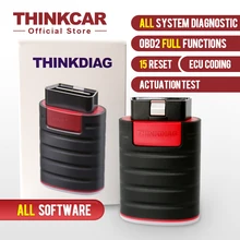 THINKCAR Thinkdiag Action Test ECU Coding IMMO Car Diagnostic Tool Free 1 Year All Systems Code Reader Auto Scanner 15 Reset