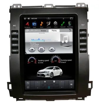 

10.4 inch Vertical Screen Tesla Style Android 9.0 Car DVD player GPS for Toyota Prado 120 land cruiser 2002-2009 Lexus GX470
