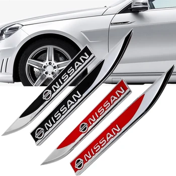 

Metal Chrome Car Side Stickers Decal For Nissan Qashqai Navara Note Xtrail Juke Leaf Titan Altima Maxima Teana Accessories