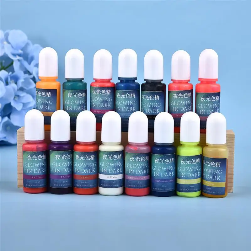 

Glowing In Dark High Concentration Epoxy UV Resin Coloring Dye Colorant Pigment Handmade DIY Jewelry Making Accessary