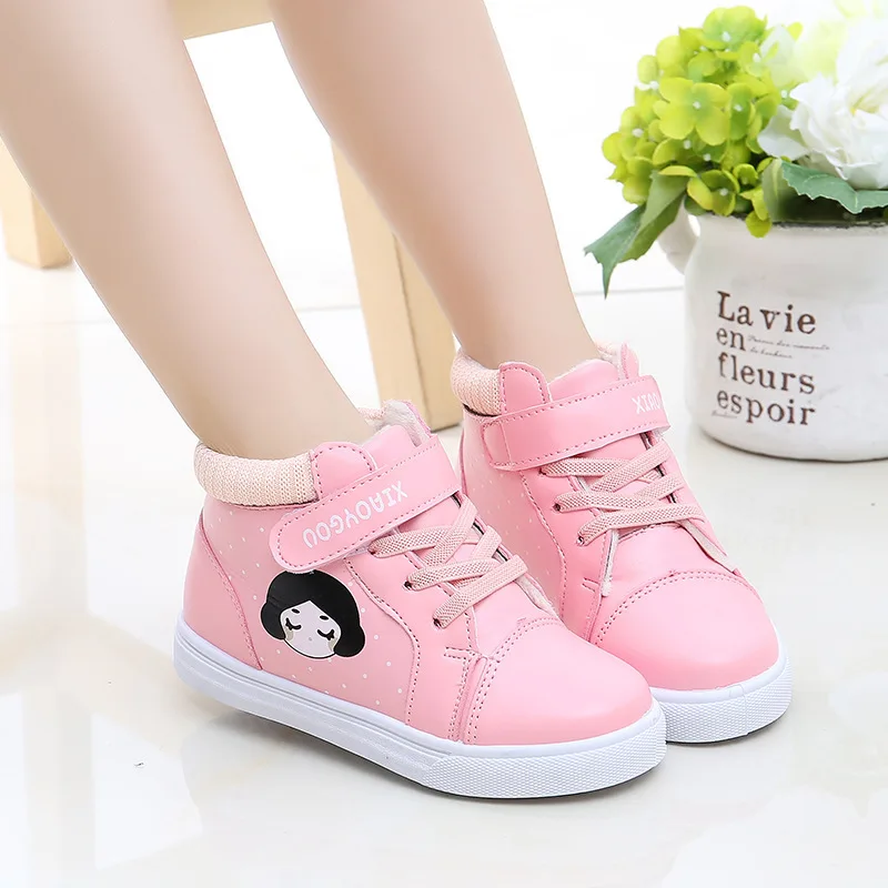 

Little Girl 7 Snow Boots 8 Baby 9 Children plus Velvet Cotton Short Boots 2 Girls 4 Winter Shoes 1-10-Year-Old 5 Warm 6 Fashion