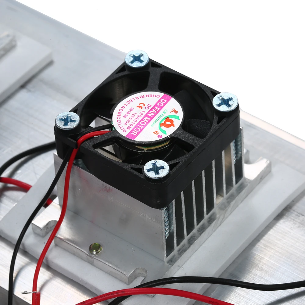 Fan Fittings 180W Trinuclear Thermoelectric Peltier Refrigeration Air Cooling System Kit Cooler 3x Fan