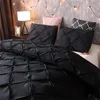Luxury Pinch Pleat Black Bedding Comforter Bedding Sets Bed Linen Duvet Cover Set Bedding Queen King Size Bedclothes Bed Set ► Photo 3/6