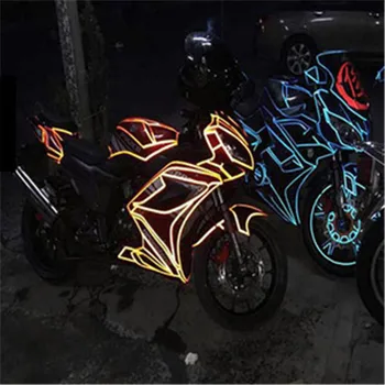 

Holiday Car Decor interior Light LED Glowing Electroluminescent EL Wire for Automotive Interior Car Festival Decoration NEW D30