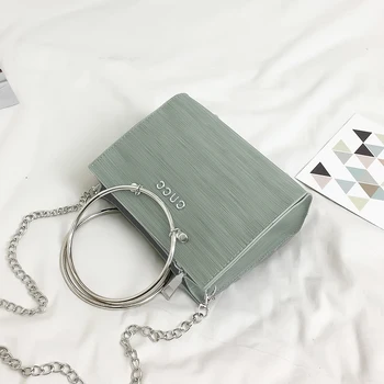 

Summer 2020 new fashion Korean version all - in - one women bag cross-body ring chain mini hand bill of lading shoulder bag