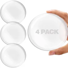 

4 Pcs Door Stopper Door Stops Punch-free Anti-collision Round Door Stopper Creative Wall Protector Door Handle Guard Stopper