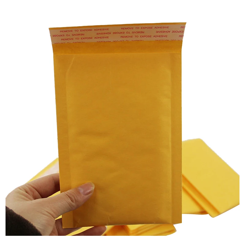 10x Пузырьковые почтовые конверты, мягкие конверты, упаковочные пакеты для доставки, крафт-Пузырьковые почтовые конверты, 140*160 мм