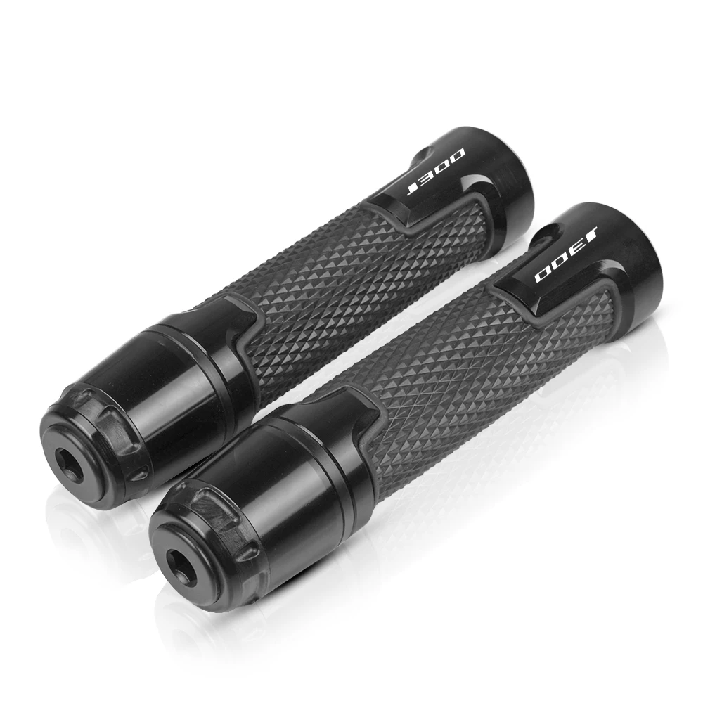 black 7/8 ''22 мм мотоцикла с ЧПУ рукоятка заканчивается plug Ручки Мотоцикл руле заканчивается для kawasaki J300 J 300 - Цвет: black