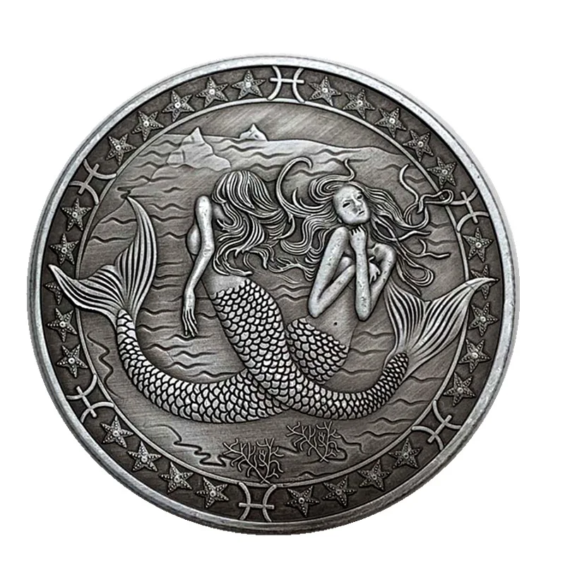 Commemorative Coin Creative Twelve Constellations Zodiac Coin Challenge Silver Plated Commemorative Coins Set Home Decor Crafts Art Collection Gift
