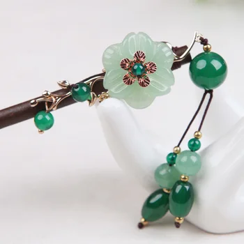 

Manual Antique Hair Decorative Plate Made Of Wood Hairpin Court Classical Step Shake Hanfu Hairpin Exceed Immortal Headwear Show