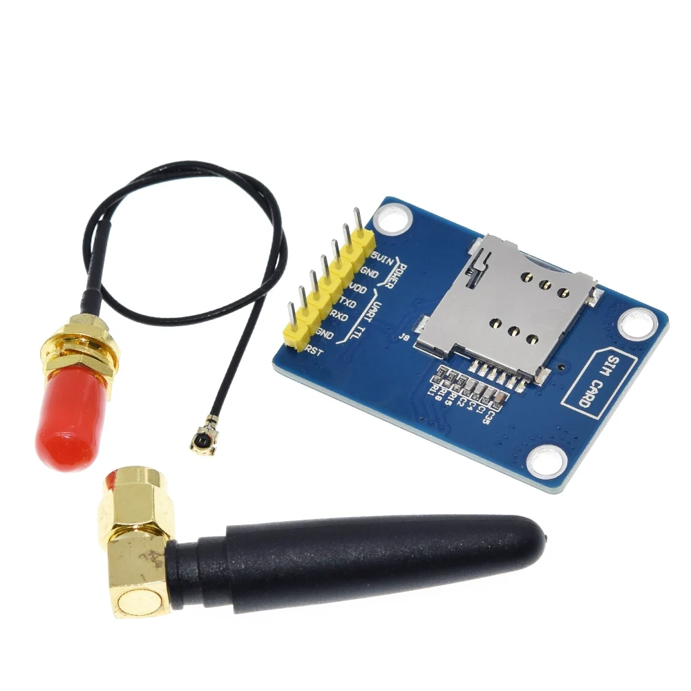 1set SIM800L V2.0 5V Wireless GSM GPRS MODULE Quad-Band W/ Antenna Cable Cap