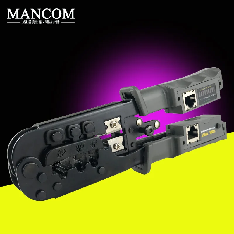 Тройные Клещи для обжима с испытательным инструментом RJ45 Кабельный тестер проволочная обжимка 4P6P8P кусачки для сетевого кабеля CAT6 плоскогубцы