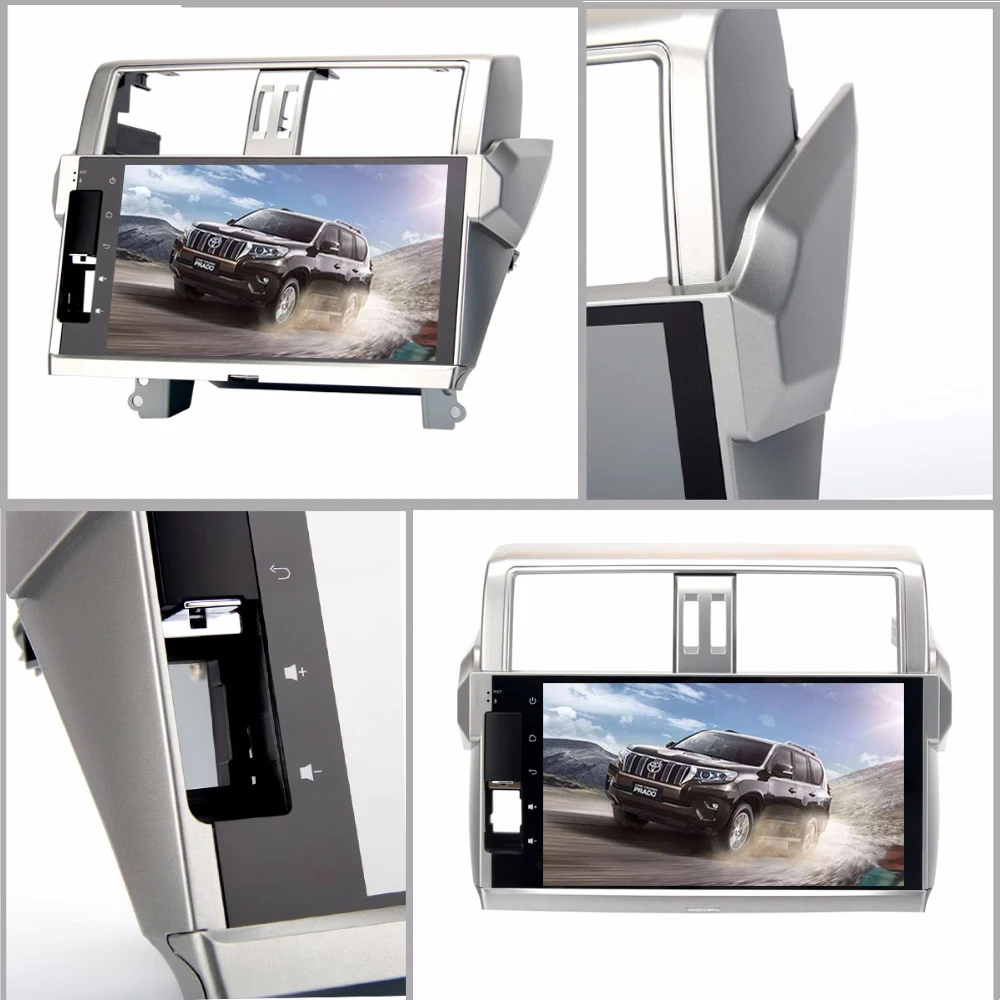 10," 2G ram 32G rom Android автомобильный DVD для Toyota Prado 150 Land cruiser- головное устройство аудио стерео навигация WiFi