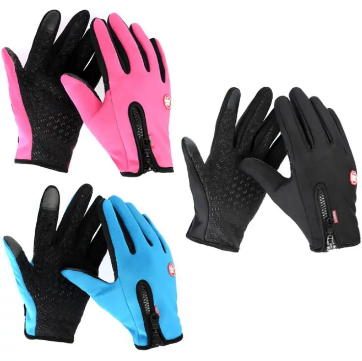 VIIANLES зимние теплые перчатки Guantes мужские и женские перчатки унисекс варежки ветрозащитные перчатки с сенсорным экраном кожаные тактические перчатки на молнии Guante