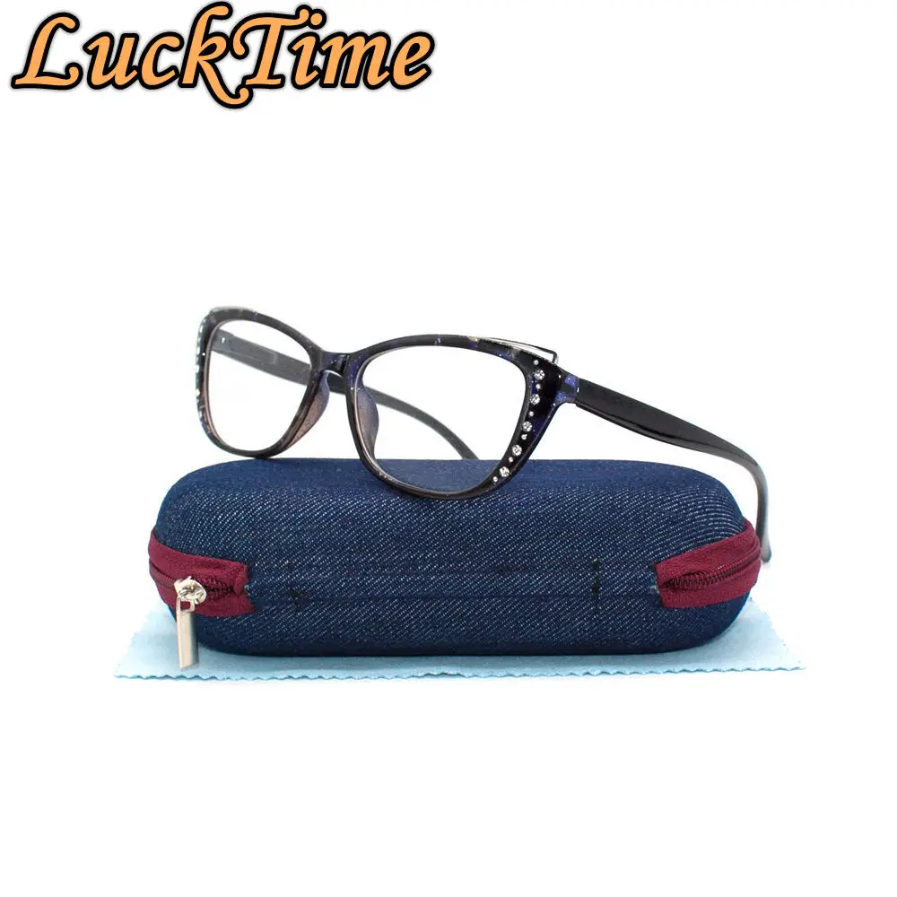 Женская оправа для очков LuckTime с бриллиантами кошачьи глаза близорукости