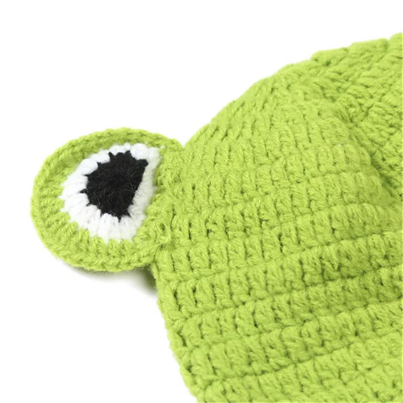 Cute Owls Puppy Dog Frogs Clothes Newborn Photography Props Baby Infant Hat Shorts Crochet Knitted Clothing Set Photo Accessories (20)