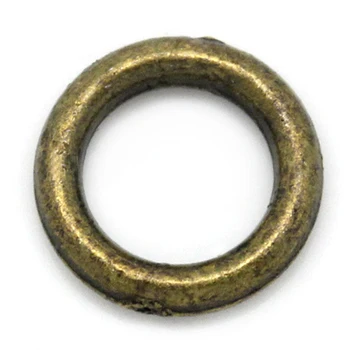 

500PCs Bronze Tone Soldered Closed Jump Rings 6mm Dia.