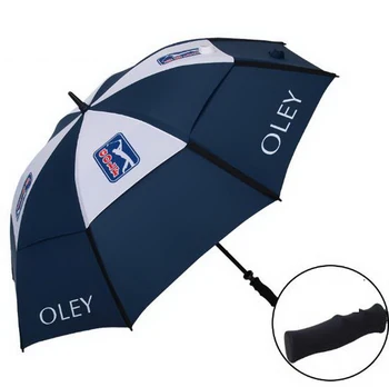 

male/ultralarge long-handled Umbrella/double layer super waterproof long straight handle umbrella/Non-slip handle/181102